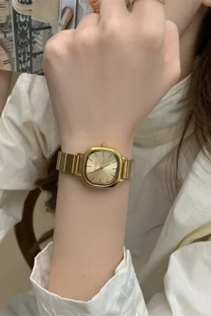 Luxury Woman Watch Stainless Steel Strap Quartz Watches Ladies Wristwatches Fashion Gift Gold Watches Dropshipping Montre Femme